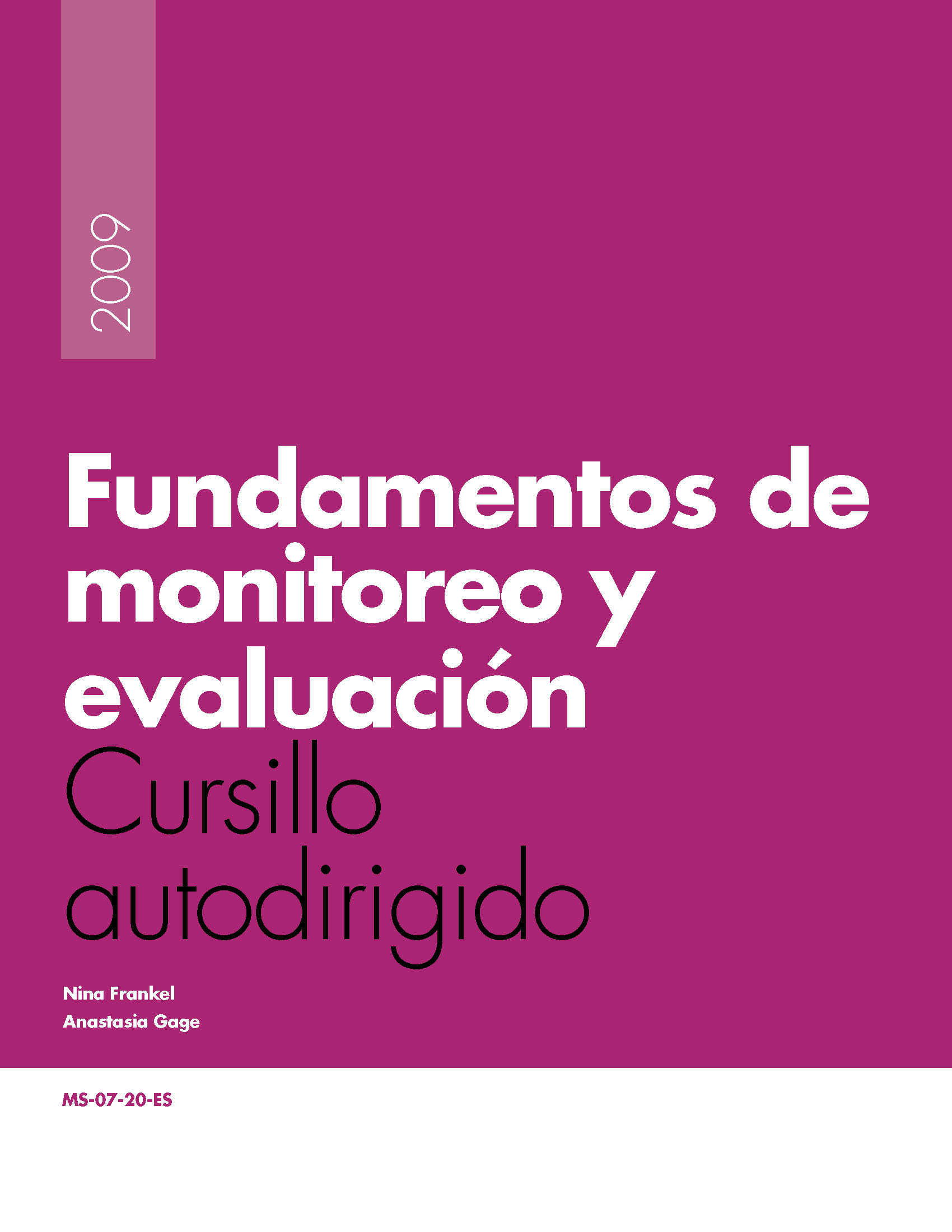 Fundamentos de monitoreo y evaluacin