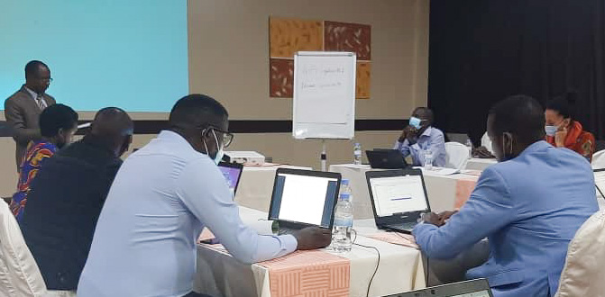 Participants at a workshop in Rwanda. Photo by Ismael Ddumba-Nyanzi.