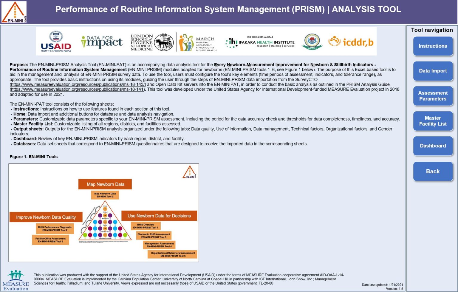 ENMINIPRISM Analysis Tool DataForImpactProject
