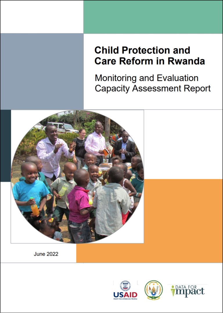 Child Protection and Care Reform in Rwanda Monitoring and Evaluation Capacity Assessment Report