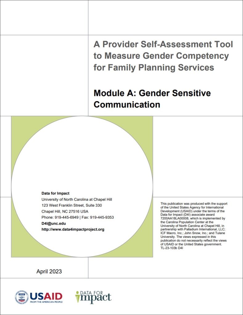 Gender Competency Tool Module A: Gender Sensitive Communication ...