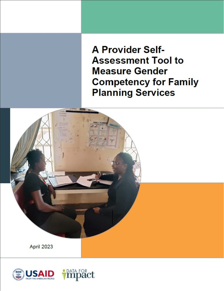 A Provider SelfAssessment Tool to Measure Gender Competency for Family