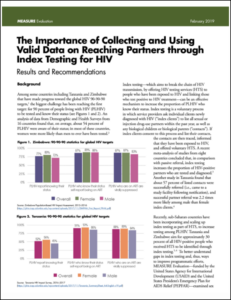 The Importance of Collecting and Using Valid Data on Reaching Partners through Index Testing for HIV: Results and Recommendations