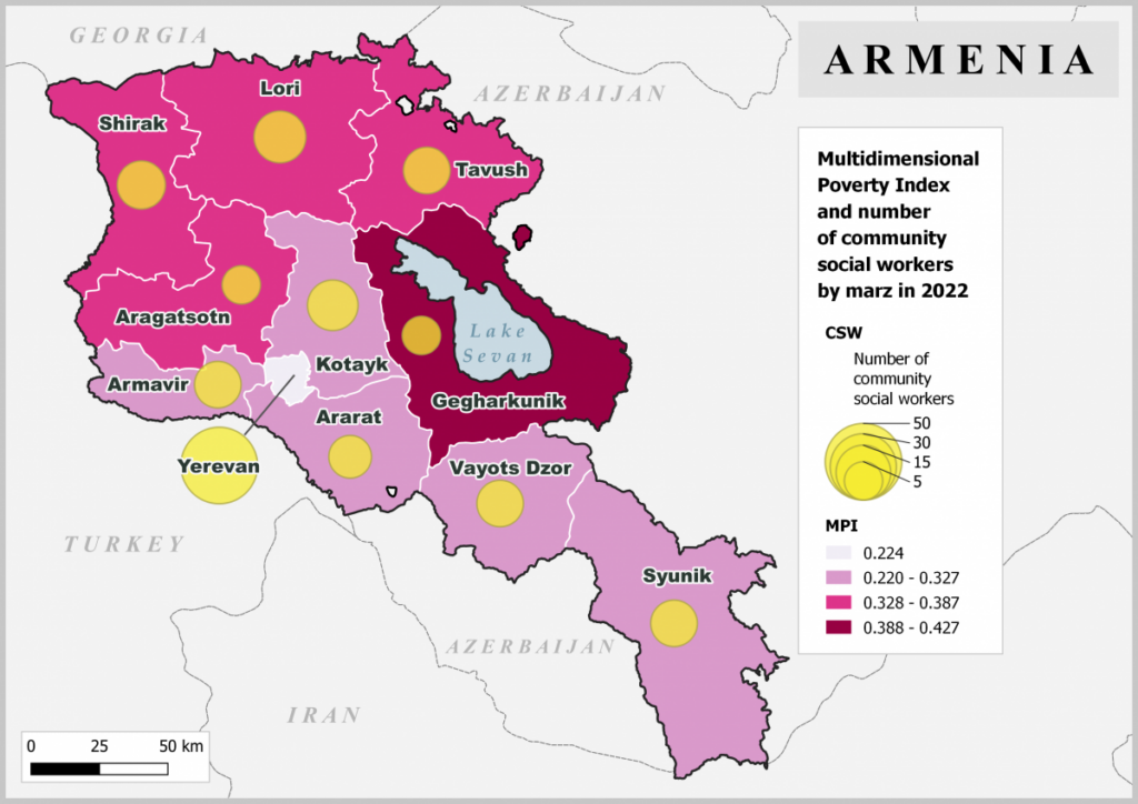 Map of Armenia