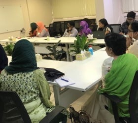 Participants at a Learning Lab in October